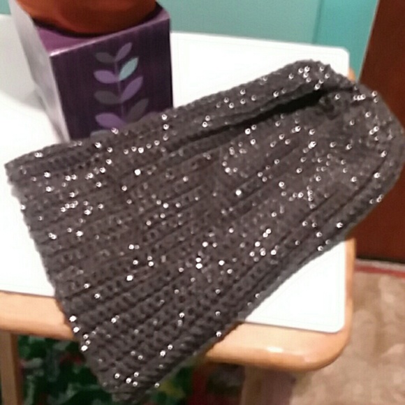 SPARKLY GRAY HAT - Picture 2 of 2